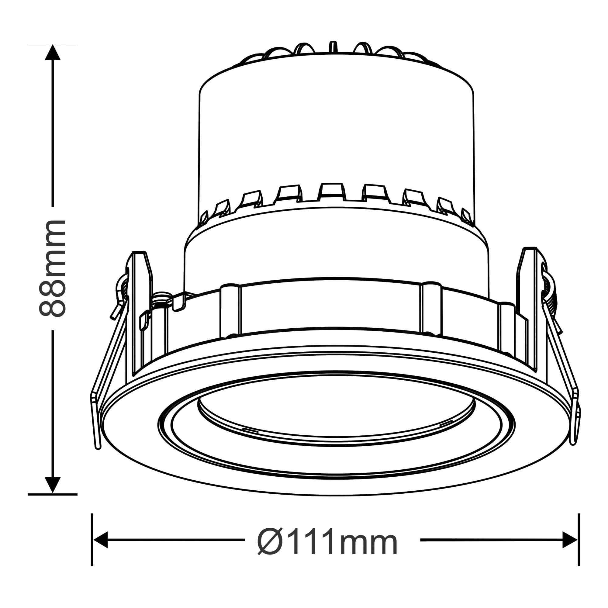 Bomo A 15 Recessed Ceiling Luminaires Dlux Round Recess Ceiling